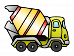 CONCRETE TRUCK STICKER 1