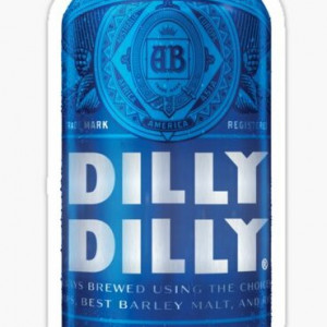 DILLY DILLY CAN SHAPED STICKER