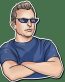 ELON SHADES DRAWING STICKER
