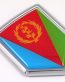 Eritrea 3D Chrome Flag Crest Emblem Car Decal