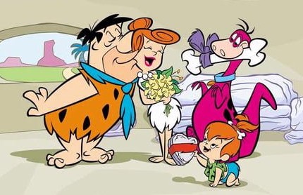 Flintstones Boomerang Color Decal Sticker
