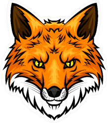 FOX ANIMAL CAR WINDOW STICKER 5