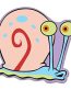 Gary The Snail Spongebob Cartoon Sticker