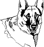 German Shepard Dog Breed Decal 48