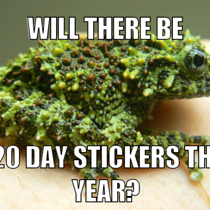 green 420 toad sticker