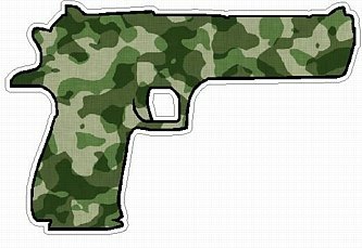 HAND GUN FILLS camo green