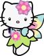HELLO K FAERIE STICKER