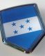 Hondorus Flag Crest Decal Car Chrome Emblem Sticker