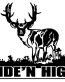 Hunting Deer Diecut Decal 09