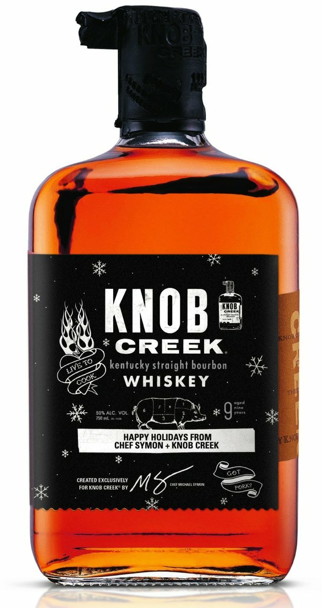 Knob Creek Whiskey Bottle Shaped Sticker