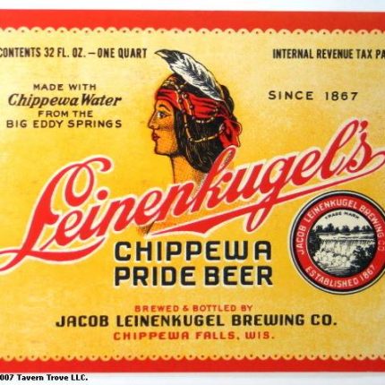 Leinenkugels Chippewa Pride Beer Label Decal