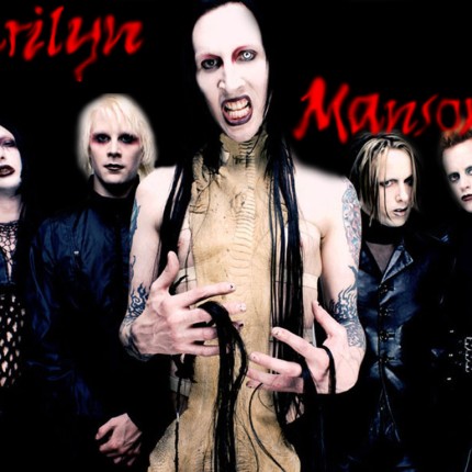 Marilyn Manson 2 Color Band Decal