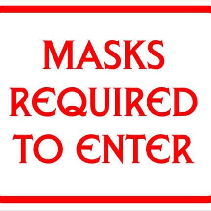 MASKS REQUIRED TO ENTER STICKER 1