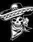 Mexican Skull Vinyl Decal