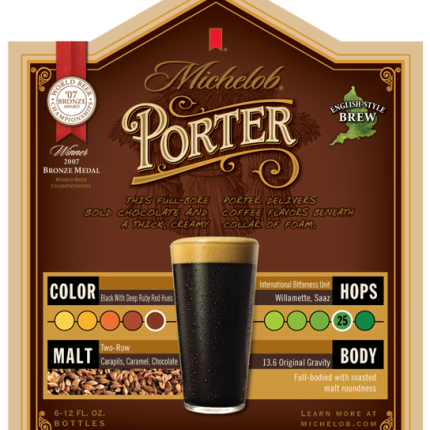 Michelob Porter End Panel Decal