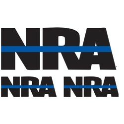 NRA THIN BLUE LINE STICKER SET