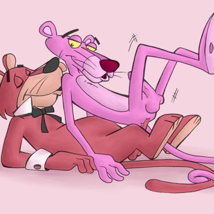 Pink Panther and Snagglepuss Sticker