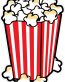pop corn color sticker
