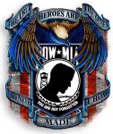 POW MIA HEROES STICKER