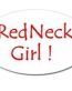 Redneck Girl Oval Vinyl Decal Sticker