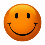 Smile Orange Sticker