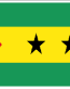 SoTom & Predncipe Flag Decal