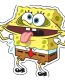 spongebob FUNNY FACE funny car sticker
