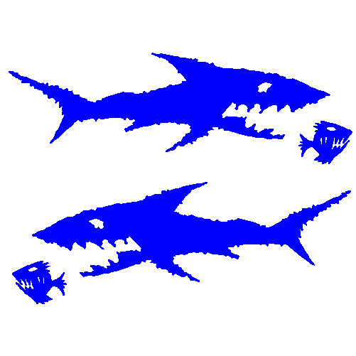 Shark car decal