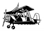 Aircraft Clipart Diecut Decal 23