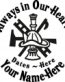 Always in Our Hearts Fireman Sticker
