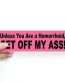 bad driver tailgating funny bumper sticker