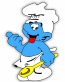 Baker Smurf Color Sticker