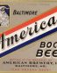 Baltimore American Bock Beer Label