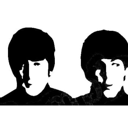 Beatles Sticker Row of Faces