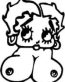 Betty Boop Boobs Diecut Decal