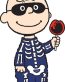 Charlie Brown Peanuts Gang Sticker HALLOWEEN