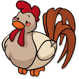 CHICKEN TOON STICKER 66