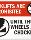 Chock Wheel Signs and Labels 26