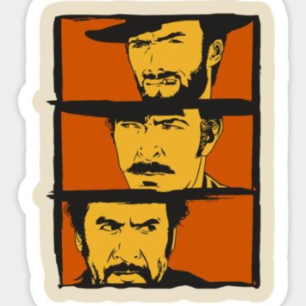 CLINT EASTWOOD The Good BaD and UGLY Sticker