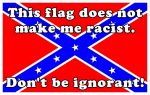 confederate flag does not mak me racist sticker