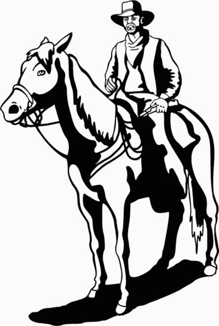 Cowboy Western Decals 12