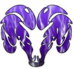 Dodge Ram Tribal Logo - FILLS Lightning PURPLE