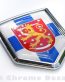 Finland Flag Crest Emblem Chrome Car Decal Sticker