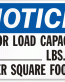 Floor Load Capacity Notice Sign 4