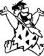 Fred Flintstone Decal Sticker