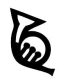 French Horn Vinyl Decal Sticker