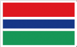 Gambia Flag Decal