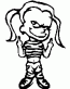 Girl Finger Decal