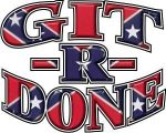 git r done decal confederate flag sticker 2