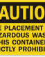 Hazardous Waste Caution Sign 1